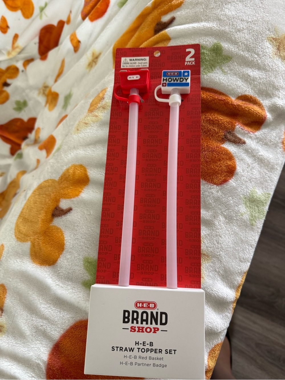 Straw Topper Set - Red & White (2 Pack)